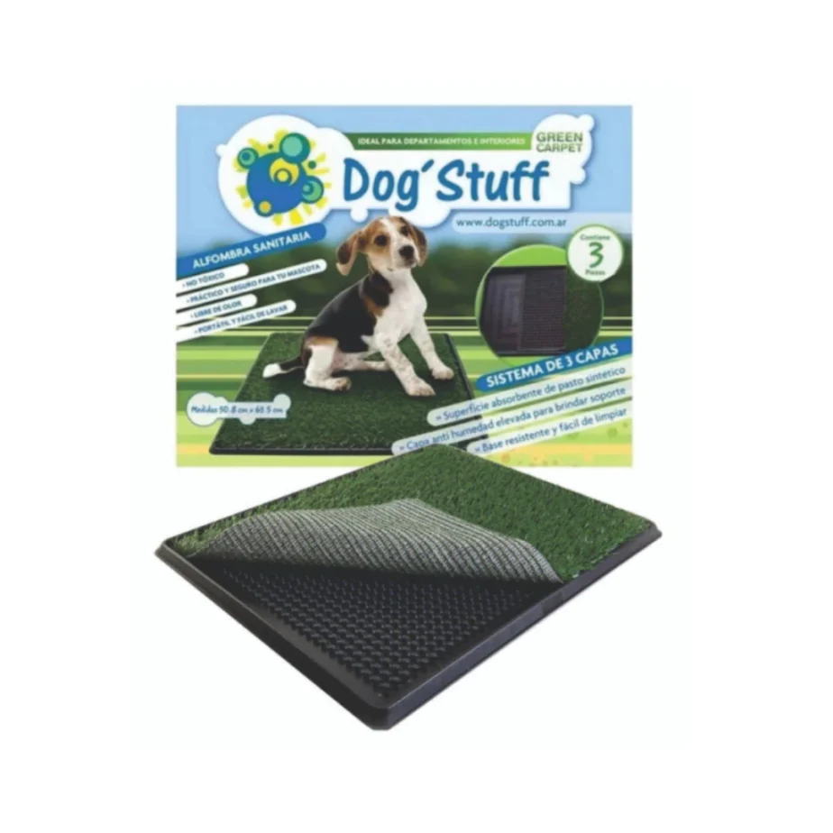 Bandeja Sanitaria Cesped Sintetico Dog Stuff Clasica
