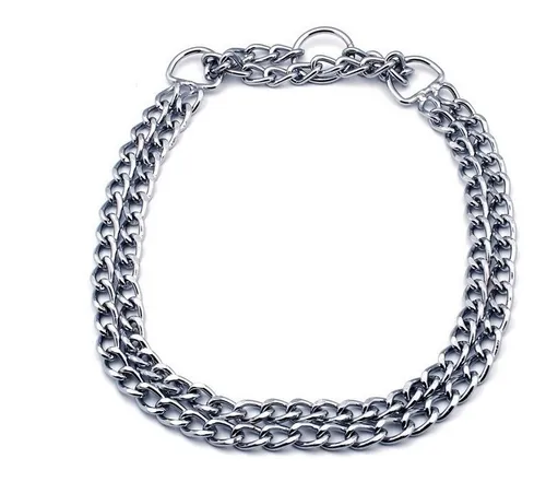 Collar Semi Ahorque Doble Cadena grande