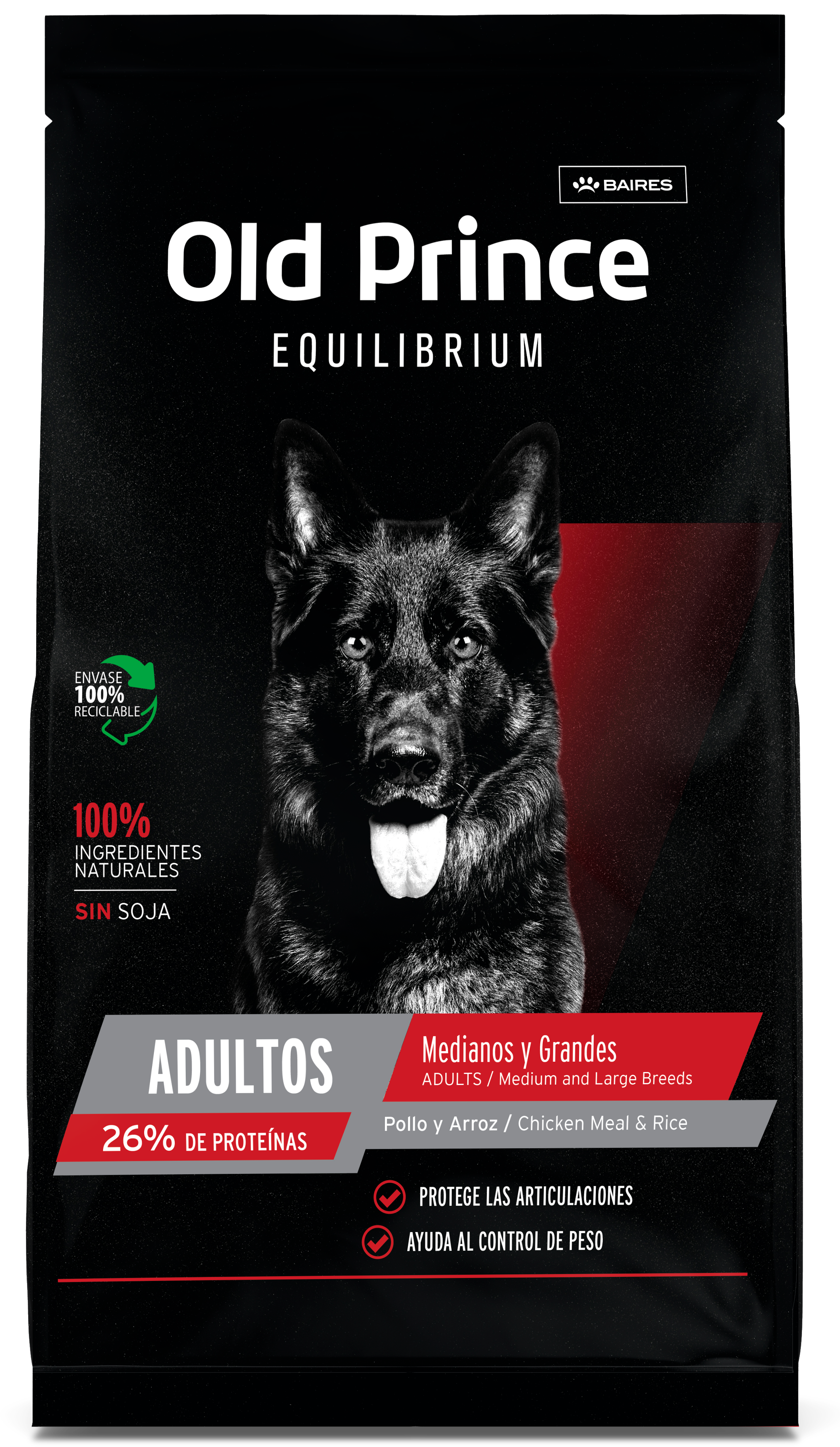 Old Prince Equilibrium Adultos Medianos y Grandes Pollo y Arroz 15kg