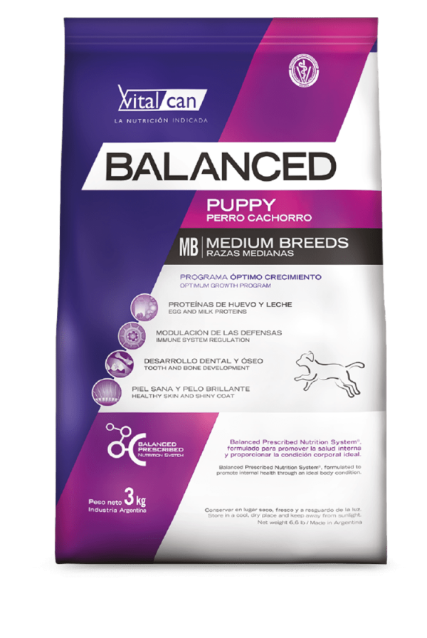 Balanced cachorro raza mediana 12kg