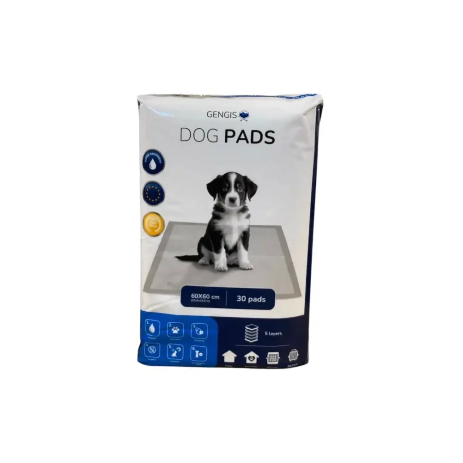 Paños Dog Pads 60 x 60cm x 30 unidades.