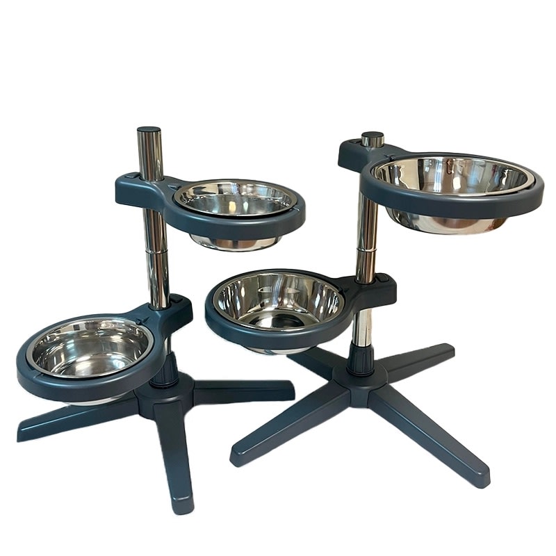 Comedero en altura acero inox.