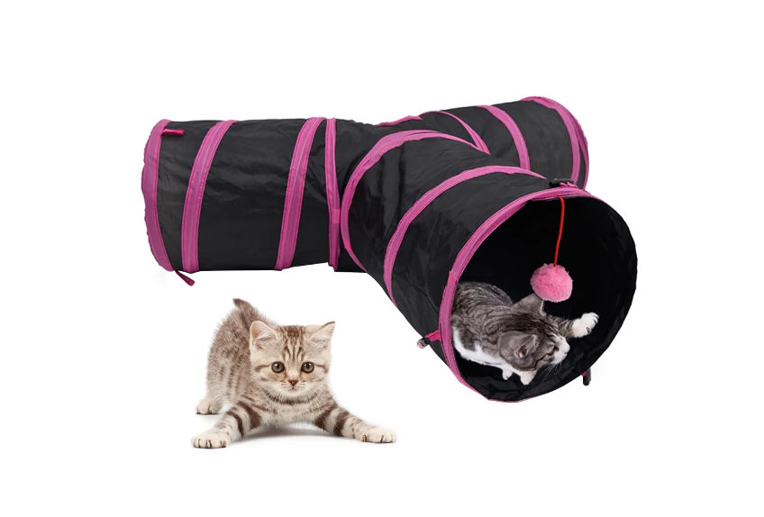 Tunel para gato tres salidas