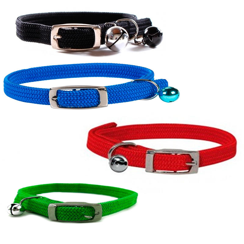 Collar Gato Elastizados C/ Cascabel