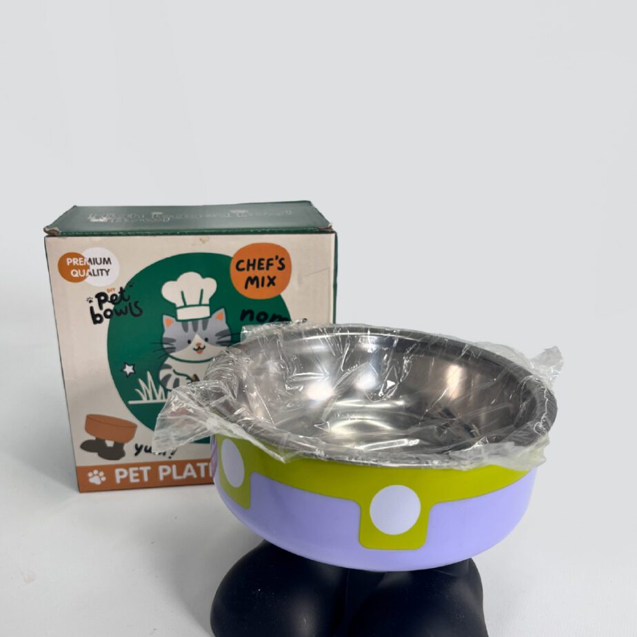 Comedero de Acero en altura dos pata